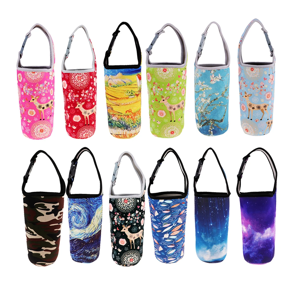 Tumbler Carrier Holder Pouch Sport Water Bottle Cover Insulator Sleeve Pouch Bottles Cup Pouch Camping Drinkware Accessories