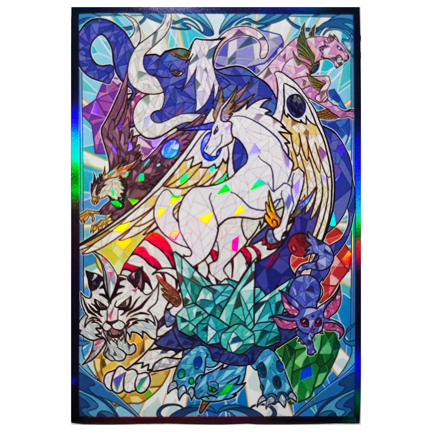 60PCS 63x90mm YUGIOH Card Sleeves YGO Card Protective Anime Protector HOLO Card Cover for Board Games Trading Cards