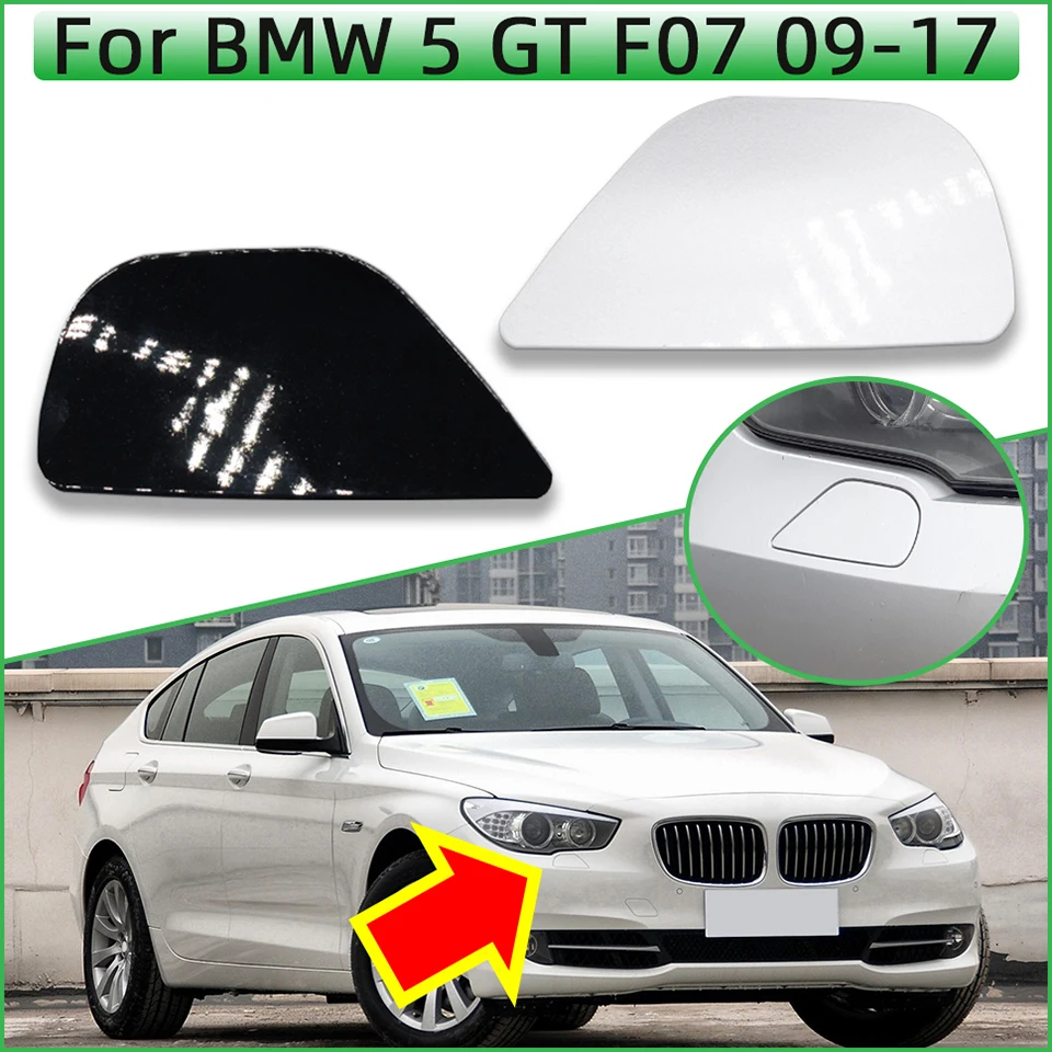Auto Parts Headlamp Washer Nozzle Spray Cover Cap For BMW 5 GT F07 Ordinary Version M-Pack 2009-2017 Painted White Black Silver