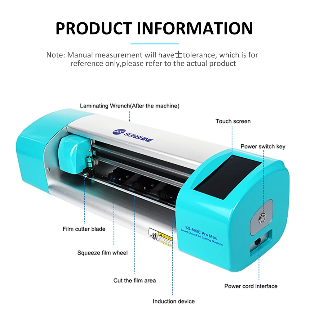 Sunshine 890C Promax Fully Automatic Laptop Smart Phone Screen Protector Cutting Plotter Machine