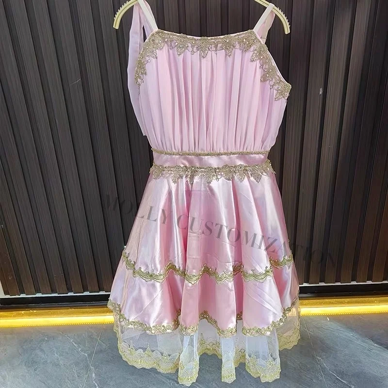 

Новая профессиональная балетная юбка из тюля в стиле «Розовая богиня рассвета» для взрослых и детей