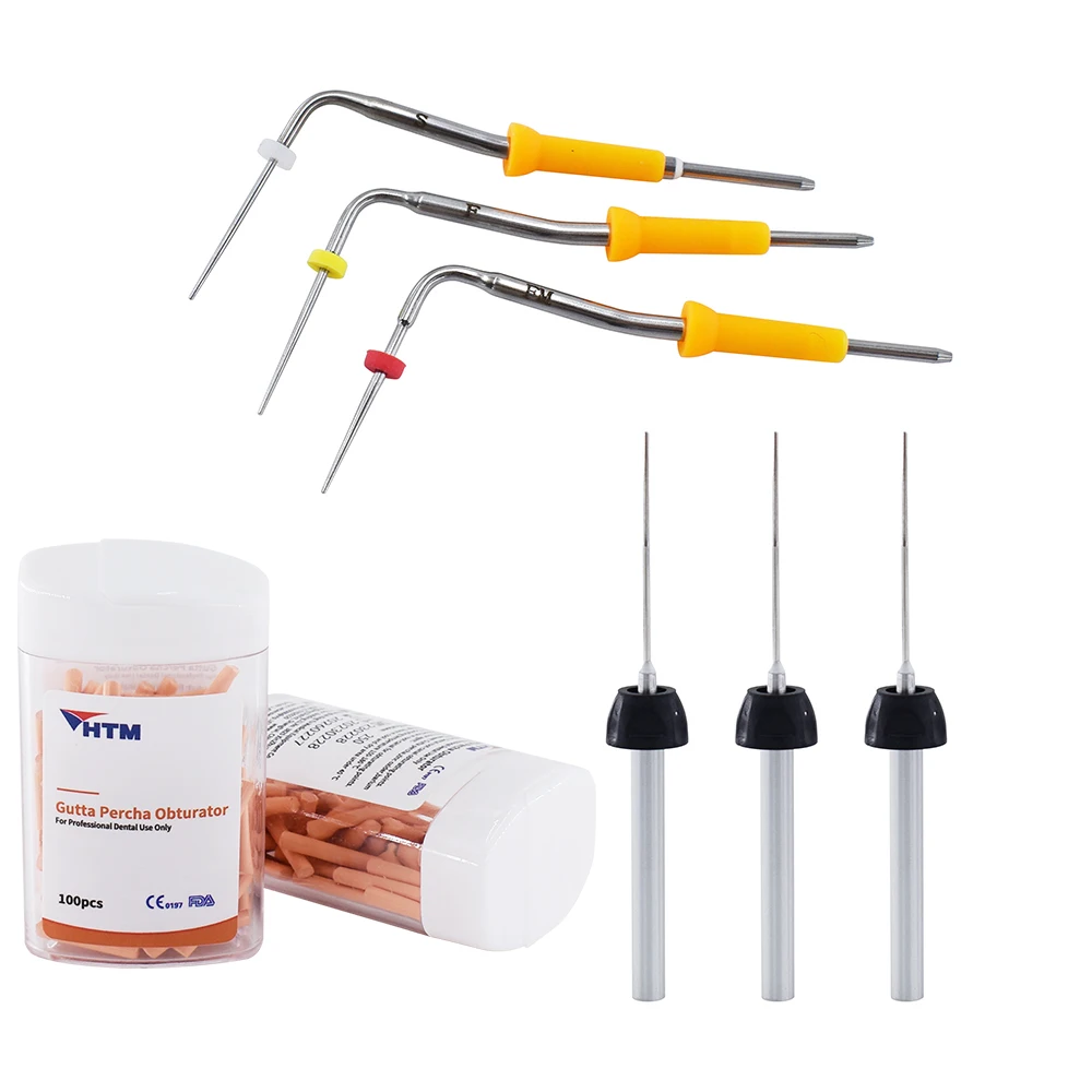 1 Box Obturation Filling Gun Pen Spare Accessories Gutta Points Dental Needles Heat Plunger Gun Needle Gutta Percha Bars