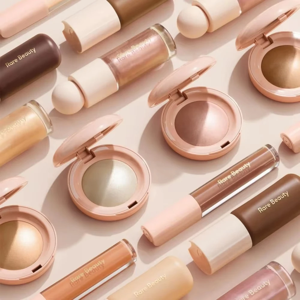 New Enchant Enlighten Hightlight Happy Sol Bronzer Stick Liquid Contour Rare Beauty Liquid Blush and Liquid Luminizer Bundle Set