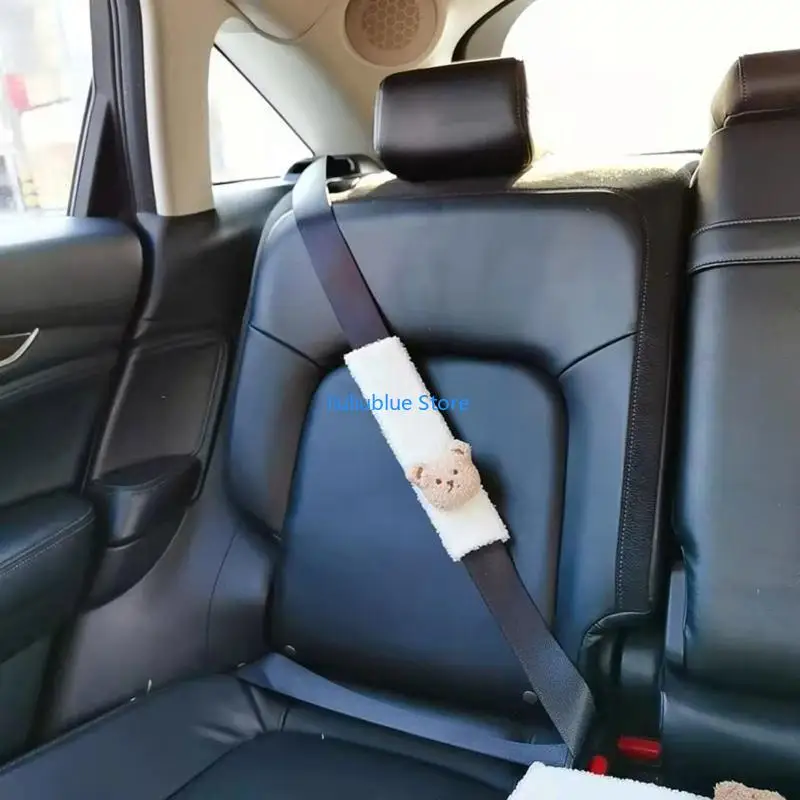 Dibujos animados para cinturón seguridad, Protector hombro para coche, seguridad para cubierta cinturón seguridad,