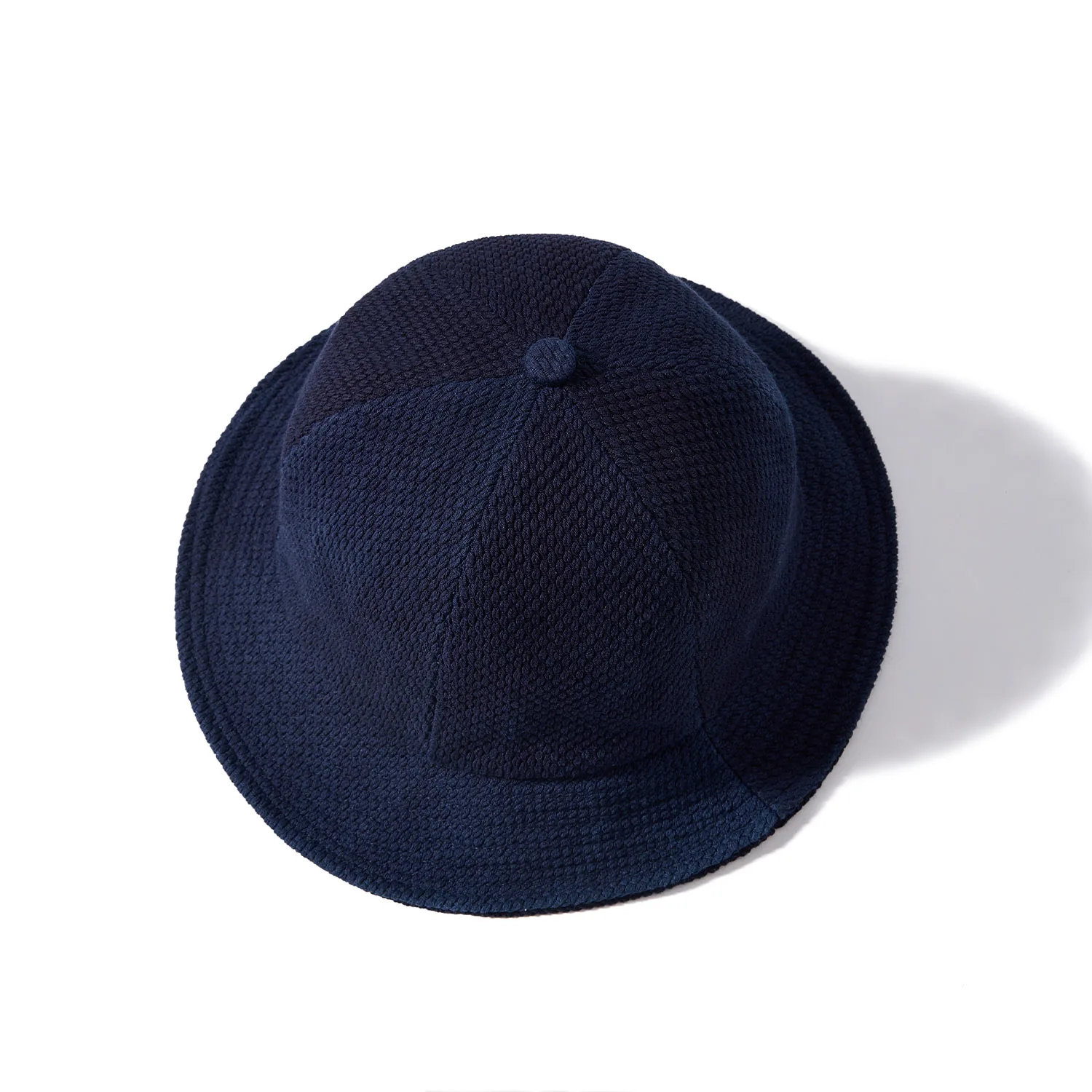 BADBOWL Fashion Cotton SASHIKO Fabric Fisherman\'s Hat Handmade Plant Indigo Dyeing Women\'s Casual Hat Female Retro Style Apparel