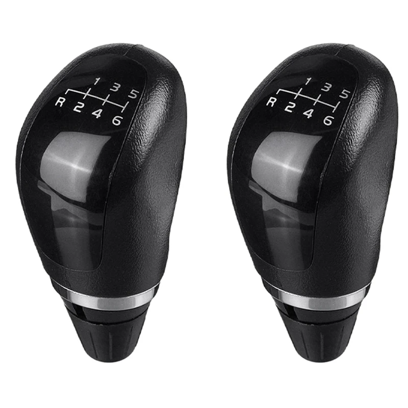 2X Car 6 Speed Manual Gear Shift Knob For Mercedes-Benz W140 W163 W168 W169 W202 W204 W210 W211 W212 W220 W638