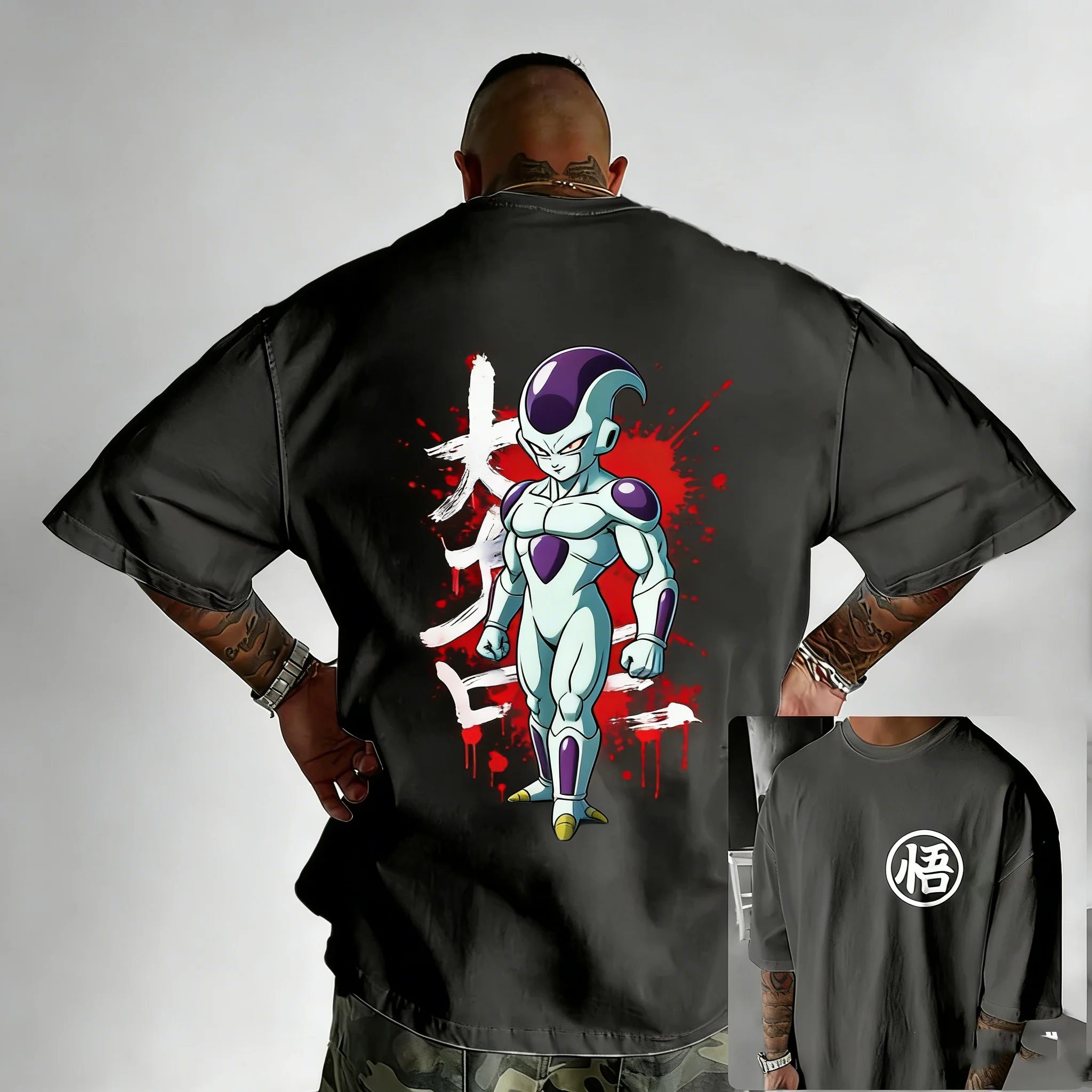 

Dragon Ball Summer T-shirt Japanese Anime Master 2000s Style Rei Kagubo Style Children's Style and Parents Short Sleeve Shirt