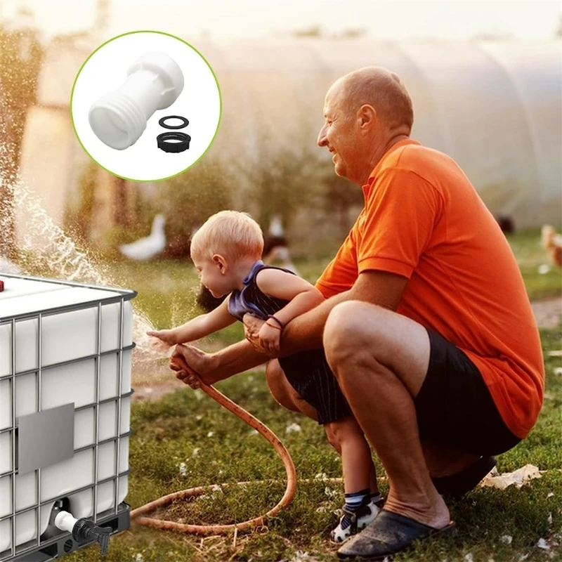 Tubo extensão barris ibc ton, acessório conexão design rosca grossa, garante operação flexível rápida, dropship