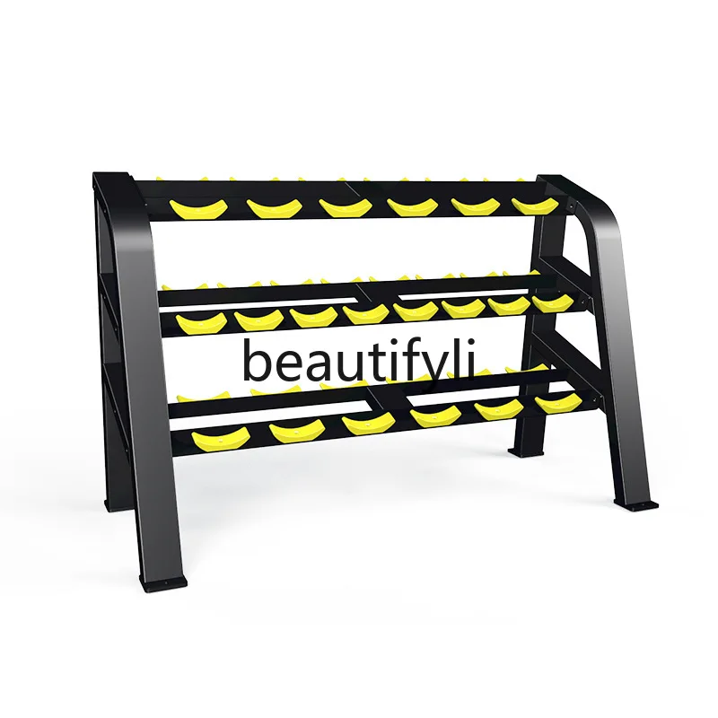 

Dumbbell Rack with Three-Tier Fixed Design for Home Fitness Equipment