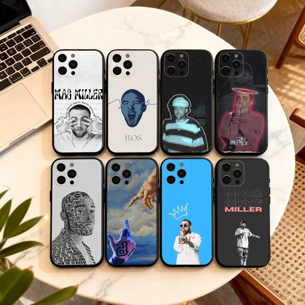 

M-MacC M-Miller S-Singer Phone Case For iPhone 17,16,15,14,13,12,11 Plus,Pro Max,XS,Soft Silicone Black Cover