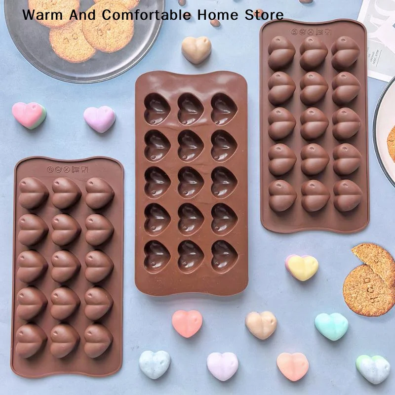 Soap Making Jelly - 【W】15 Holtes Liefde Siliconen Chocoladevorm Hart