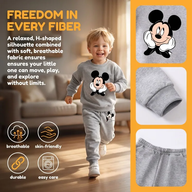 Herbst-Winter Jungen O-Ausschnitt Hoodies und Lange Hose Zweiteilige Sets Kinder Mode Trainingsanzug Kinder Sweatshirt Anzug Pullover Set – Detail 18