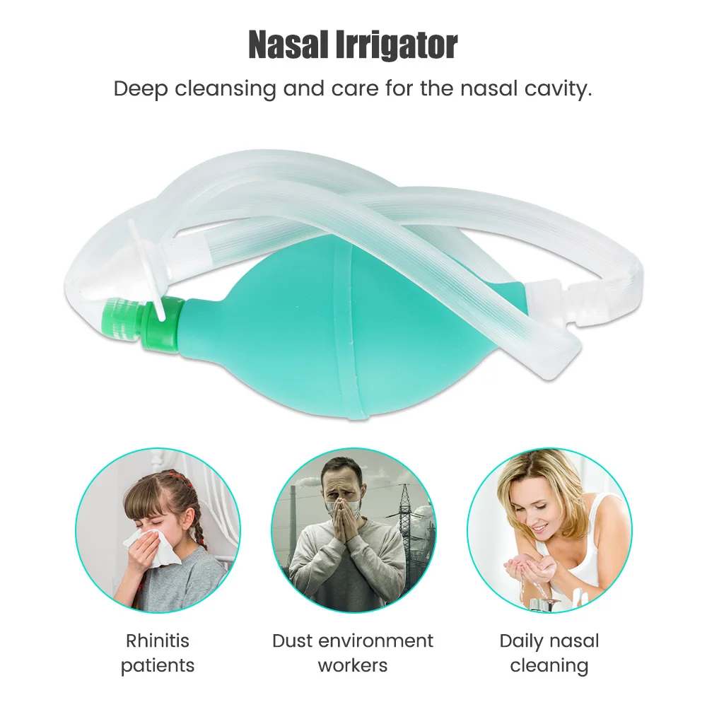 Air Bag Nose Cleaner Therapy Neti Pot Adults Children Nasal Wash Clean Irrigator Protector Nose Allergic Rhinitis Sinusitis Cure