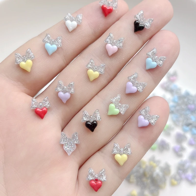New Fluorescent Butterfly Festival Love Rhinestone DIY Jewelry Production Accessories Nail Decoration Rhinestone 50pcs/lot