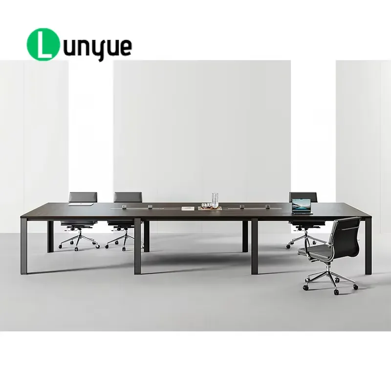 Modern Wooden Conference Table Long Desk for Hotel Hospital Customizable Size Durable Furniture with 5 Year Warranty