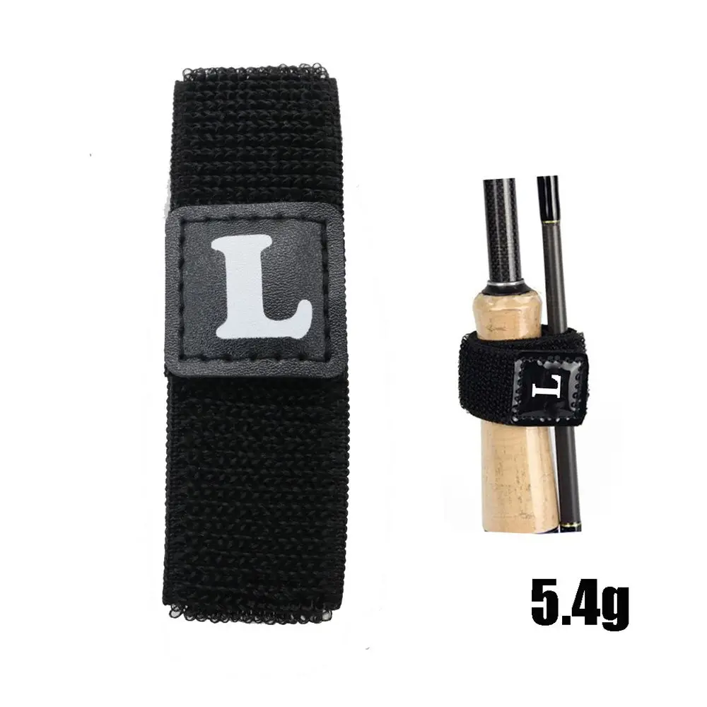 

2pcs/set Cable Band Belt Suspenders Elastic Protective Sleeve Fish Pole Covers Protector+Tie Wrap Fishing Rod Strap