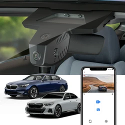 Fitcamx 4K Dash Cam for 2024-2026 BMW 5 Series i5 530i 540i G60, UHD Video Recorder, APP Control, Plug&Play