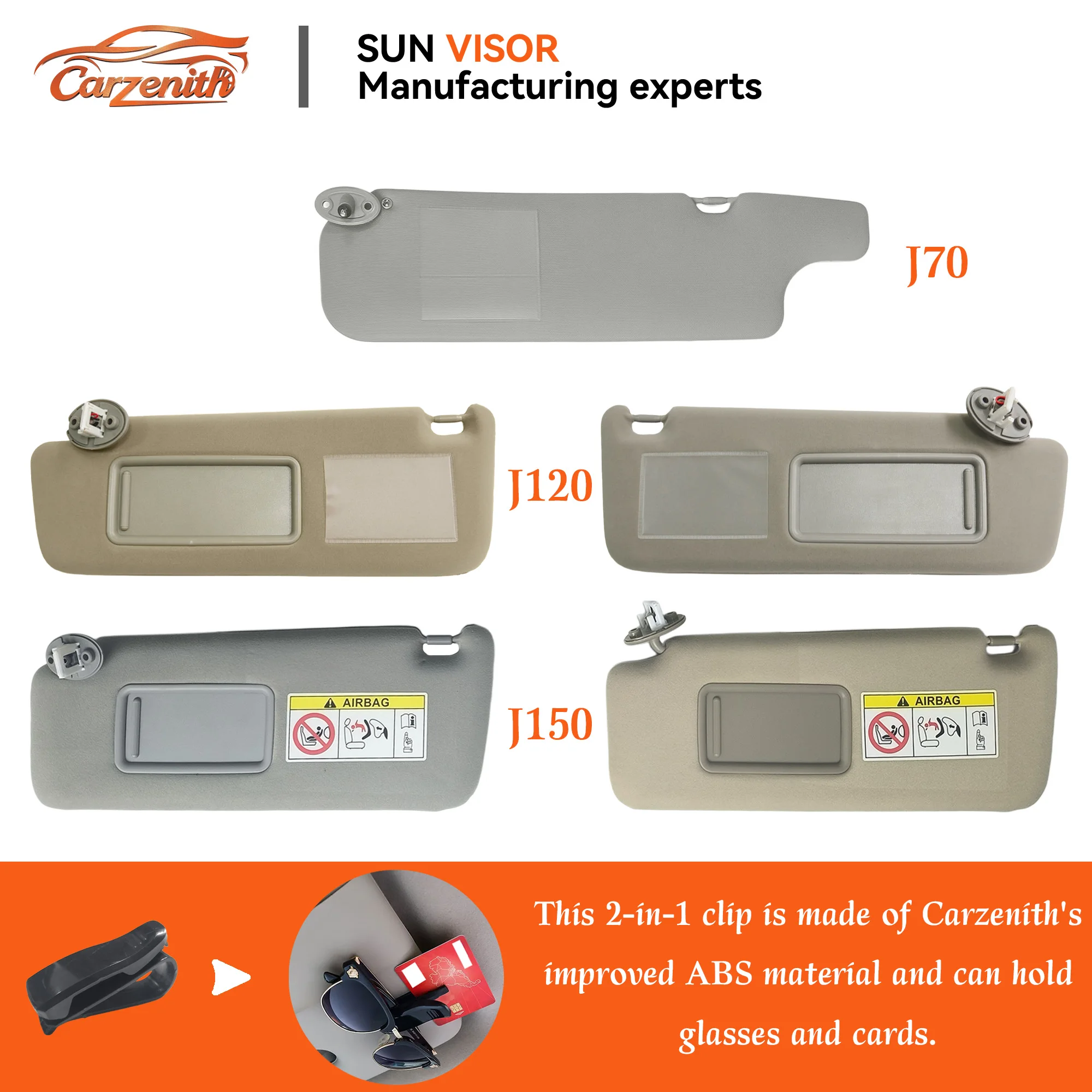 Sun Visor For Toyota Land Cruiser / Prado 70 120 150 Series LC70 J70 LC120 J120 LC150 J150 Car Left Sunvisor Right Side Sunshade