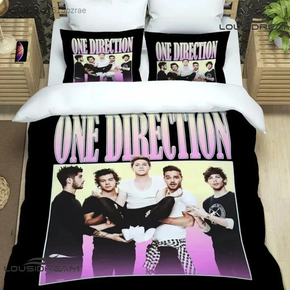 One Direction Rock Band Bedding Set For Bedroom Soft Modern Bedspreads Comefortable Kids Duvet Cover Quilt Cover And Pillowcase 2