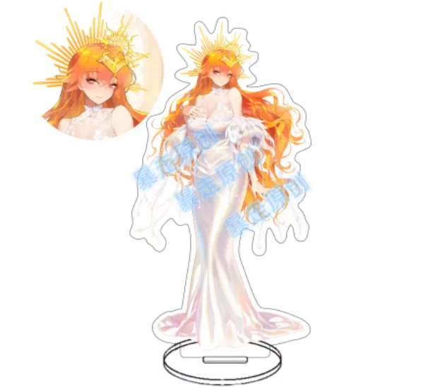 Japanese Anime Wuthering Waves CHISA AUGUSTA Iuno Acrylic Stand Figure Model Plate Cosplay Collection Desktop Decor Gifts BTDM