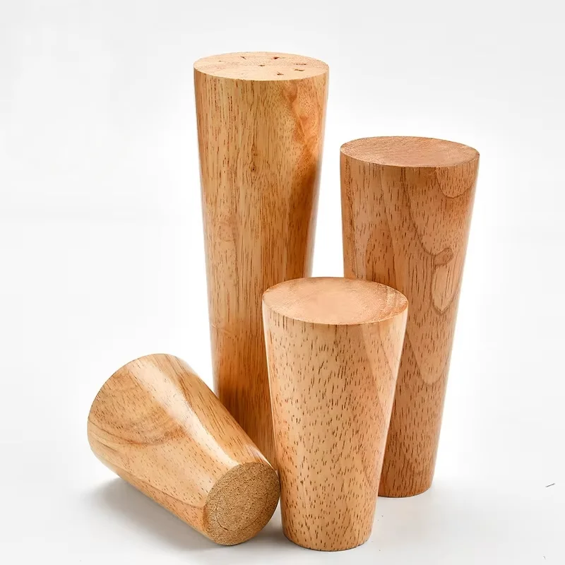 Natural Solid Wood Furniture Leg Table Feets Wooden Cabinet Table Legs Fashion Furniture Hardware Replacement for Sofa Bed