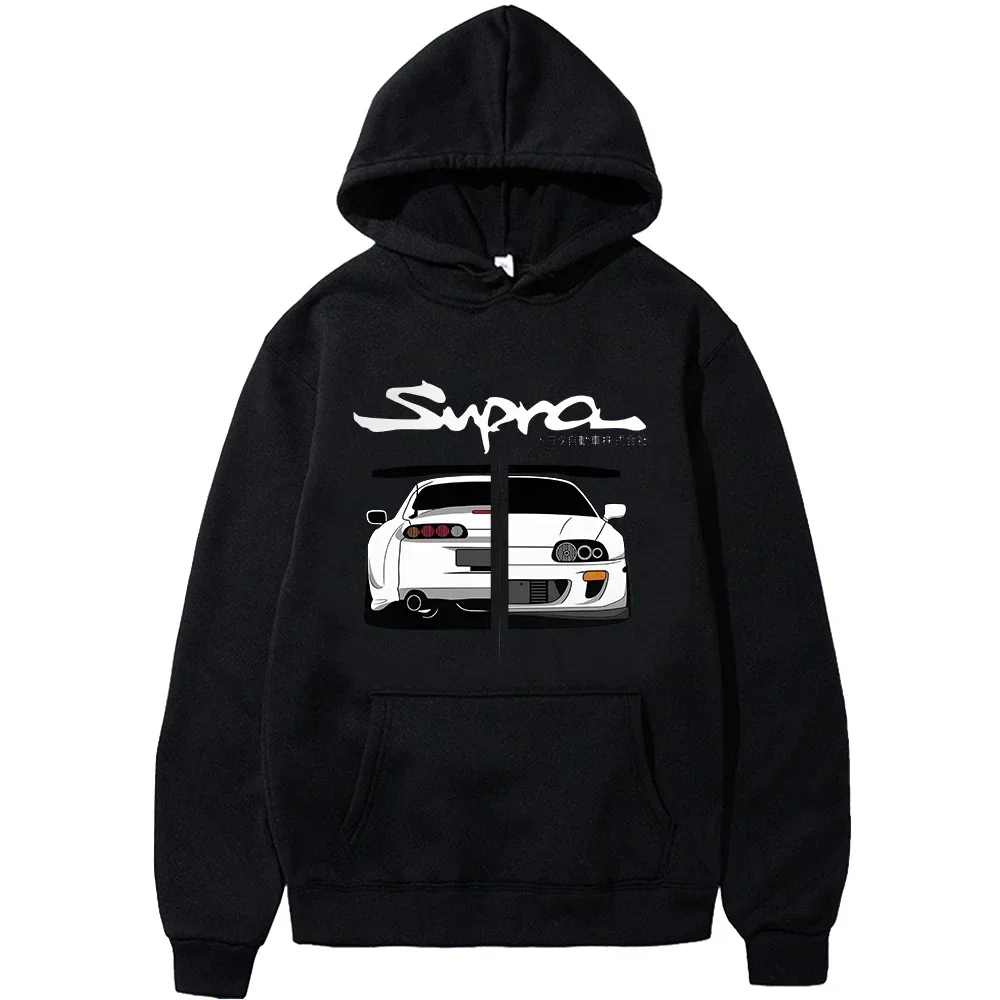 

Hoodie Initial D Supra Unisex Hoodies for Men and Women Manga Print Loose Casual Sweatshirt Long Sleeve Style Spring Autumn