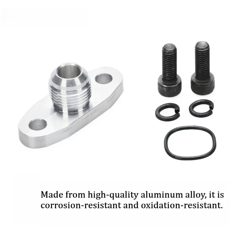 Aluminum Turbo Flange Spacer Stud Bolt Kit 10ANT3T4 Turbocharger Adapter For Car Modification