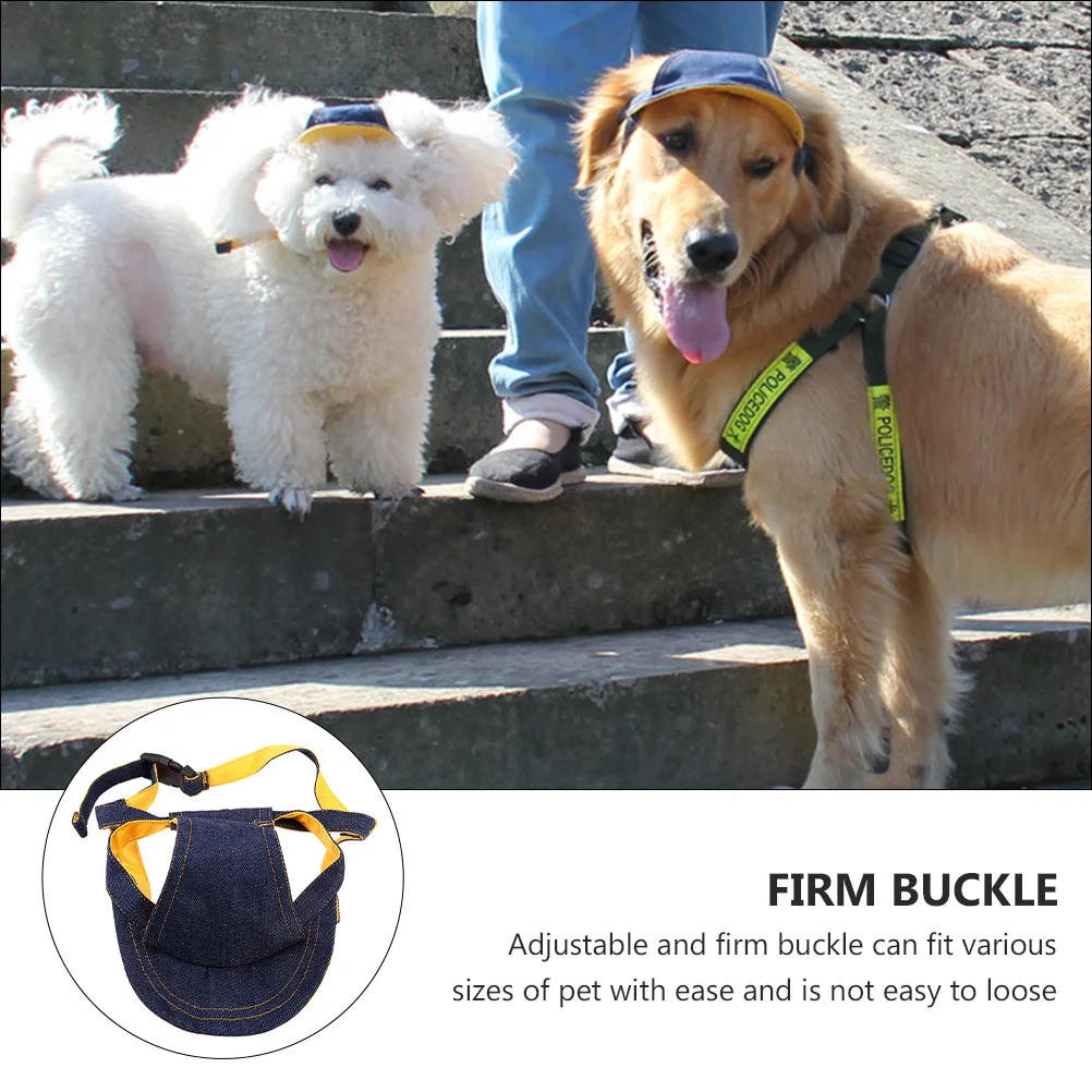 

Pet Baseball Cap Denim Dog Cat Adjustable Puppy Hat Summer Sports Caps Outdoor Lightweight Breathable Soft Moisture Absorption
