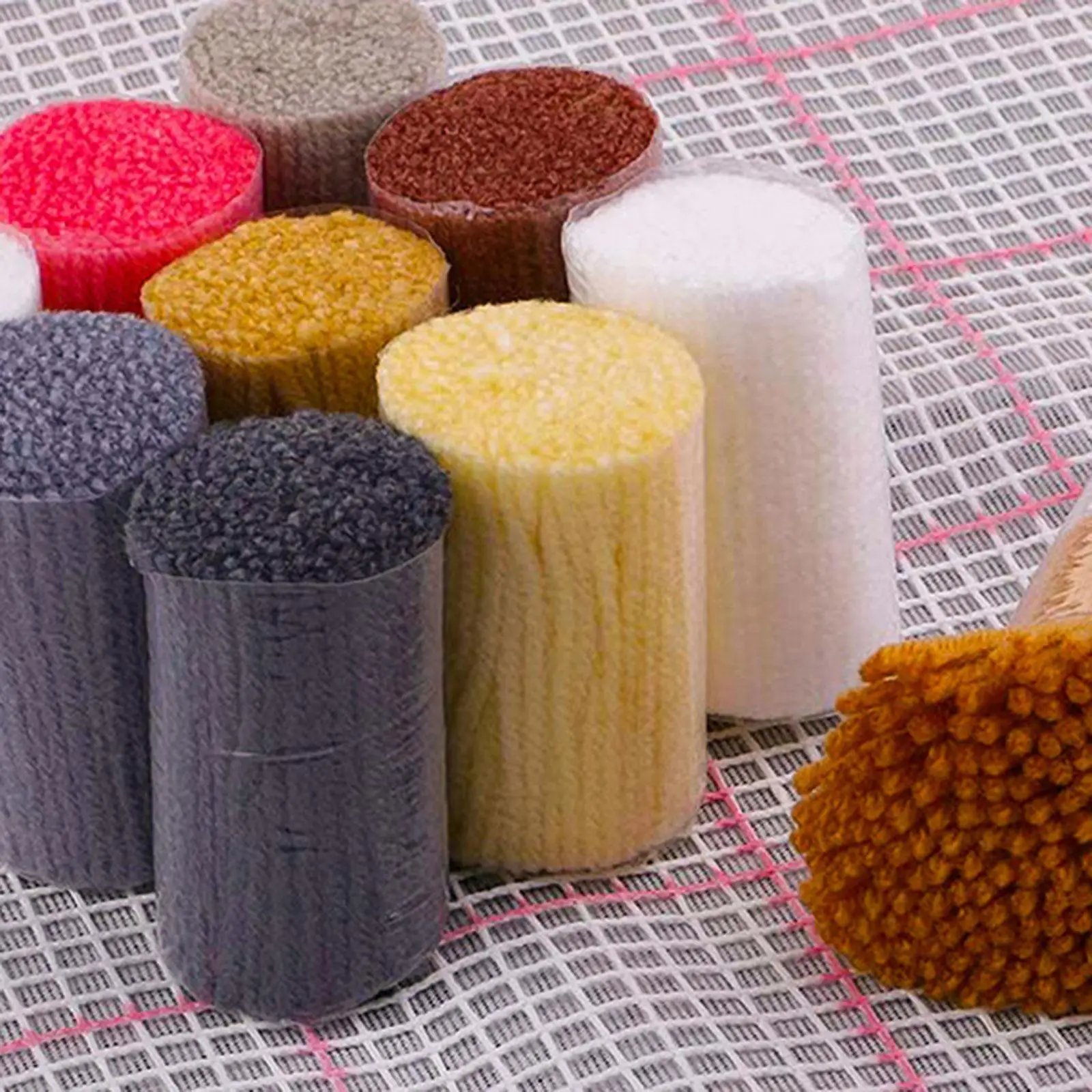 

Craft Crochet Latch Hook Rug Kit Unfinished Yarn Kits for Making Cushion Covers and Home Decoration