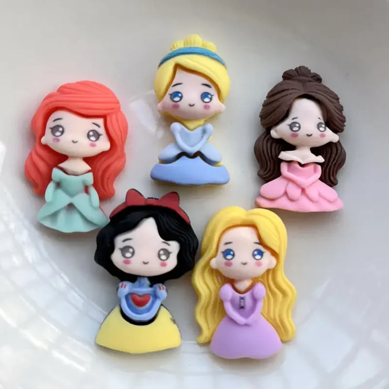 mixed princess girl flat back resin Cabochon DIY handicraft material scrapbook decoration mobile phone headset bow accessories