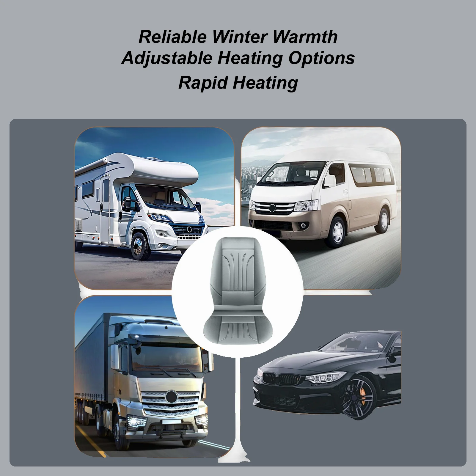 

Чехлы на сиденья с подогревом для автомобилей, зимние грелки для сидений для вождения, автомобильный чехол с подогревом для ежедневных зимних поездок на работу, автомобильные