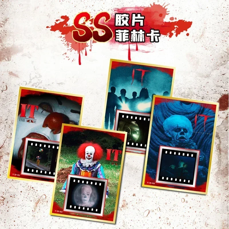 Horror Movie IT Series Peripheral Collection Cards Pack Pennywise Character TCG Game Playing Board Card Children Birthday Gifts