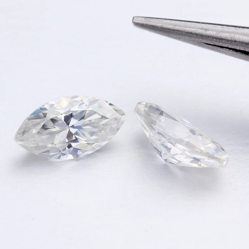 Clear White EF Color 10x5mm Marquise Cut Loose Moissanites Diamonds for Ring Making