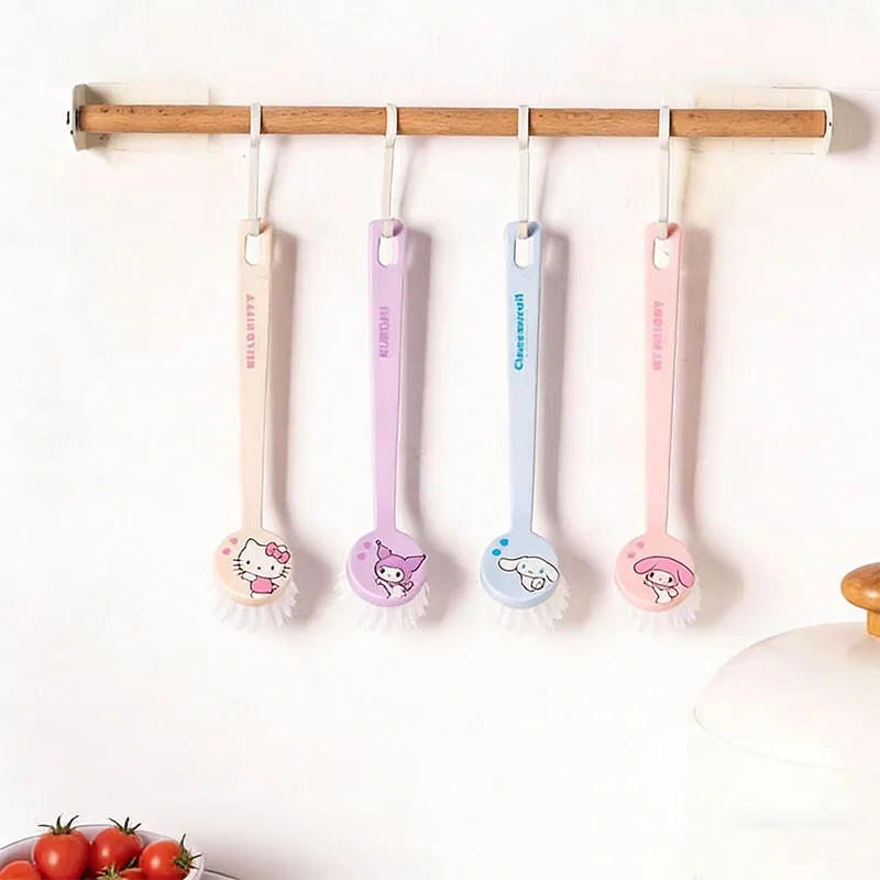 Sanrio Pot Brushing Kawaii Hello Kitty Kuromi Kitchen Brushing Pot Dishwashing Instagram Korean Cartoon Anime Friends Gift - view 5