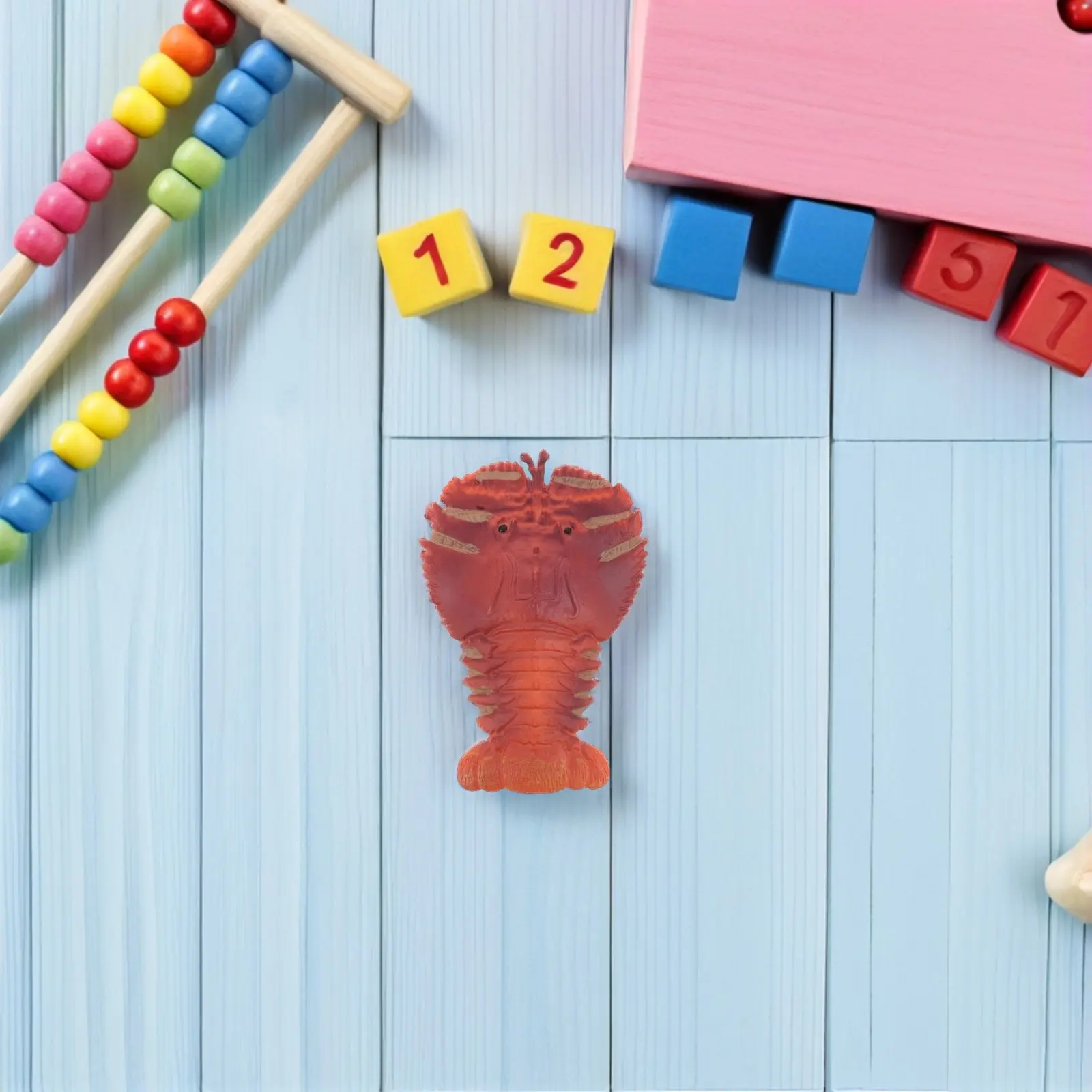 

Realistic Mantis Shrimp Simulation Creative Marine Animal Ornament Miniature Plastic Coastal Beach Wall Nautical Table