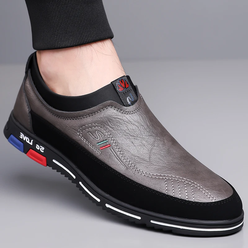 

Men's Comfortable Loafers, Non-slip Soft Sole Business Casual Shoes, Breathable for Outdoor Activities and Driving-XH8765