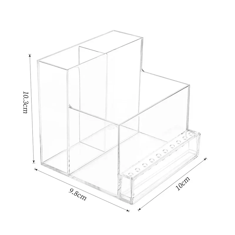 Boîte de Rangement Transparente pour Ongles, Perceuse de Manucure Électrique T1 N64, Rangement Multi-Scènes, Outils de Manucure Professionnels