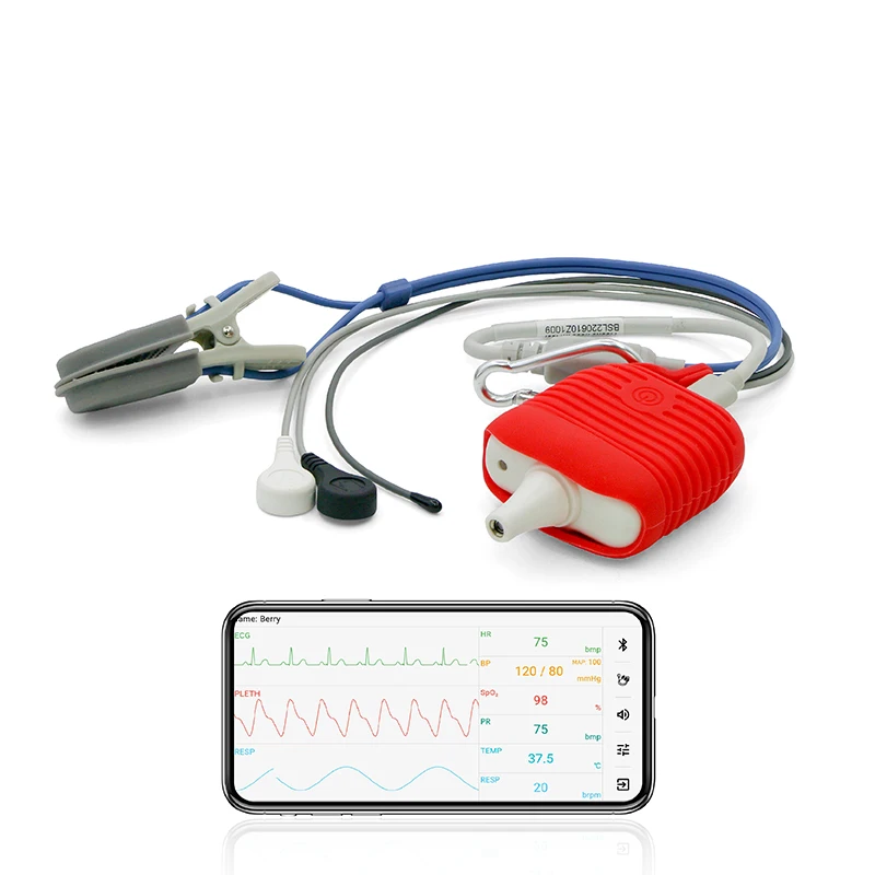 AM4100 Vet Built-In Battery SpO2 Pressure Android IOS Compatible APP 1-Year Warranty Plastic