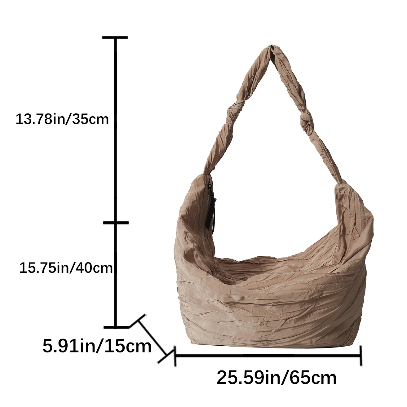 Bolsa de ombro de nylon para mulheres Bolsa de viagem portátil simples Bolsa de grande capacidade Bolsa crossbody composta Bolsa diária feminina, moda