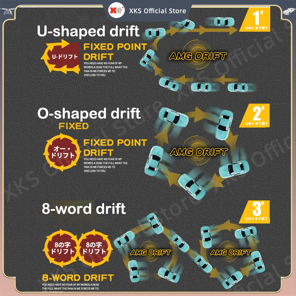 LDRC LD1804 RC Drift Auto 1/18 Model 2.4G 2WD ESP Gyroscoop LED Verlichting Volledige Schaal Gecontroleerd Model Kinderen auto Speelgoed Geschenken