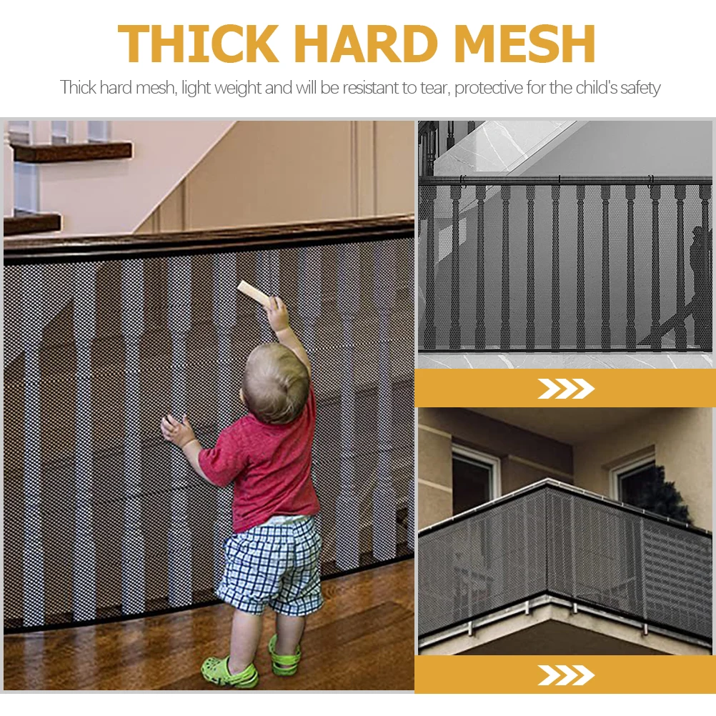 

1 комплект, безопасная лестница, балконная сетка, защита от детей, барьер для домашних животных, 2X0,9 м, устойчивый к разрыву, прочный, простая установка, перила для палубы, прихожие