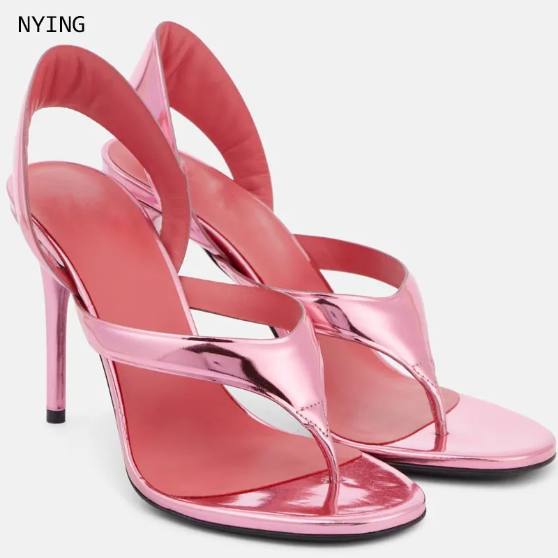 

Summer Women Thin High-heeled Sandals, Wear Comfortable Soft Soles on The Sense Flip Flop Sandals 44