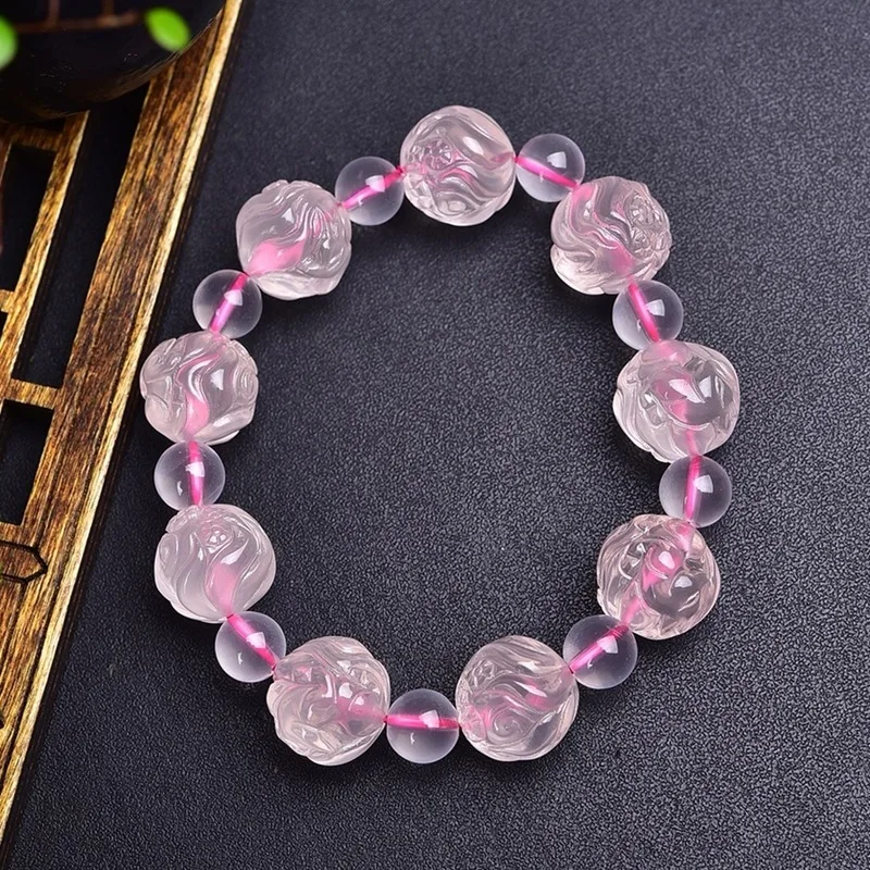 Cute Nine Tail Bracelet Female Fashion PinkLittle Hanging Piece Pendant Light Luxury Necklace Simple