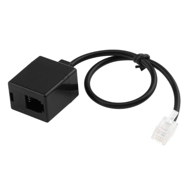 RJ9 4P4C Male To RJ9 4P4C Female Connector Telephone Adapter Cable Wire Telephone Extension Cord Converter Accessories