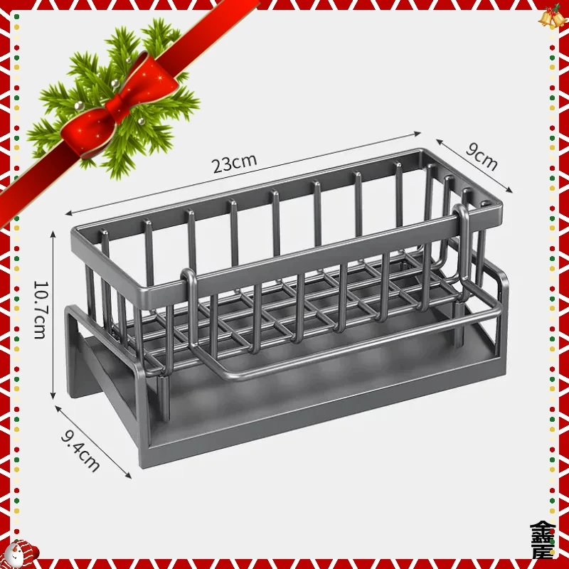 

Compact Tap-Mounted Spice Shelf – Sink Organizer with Drainage Rack – Space-Saving Kitchen Storage for Utensils/Accessories