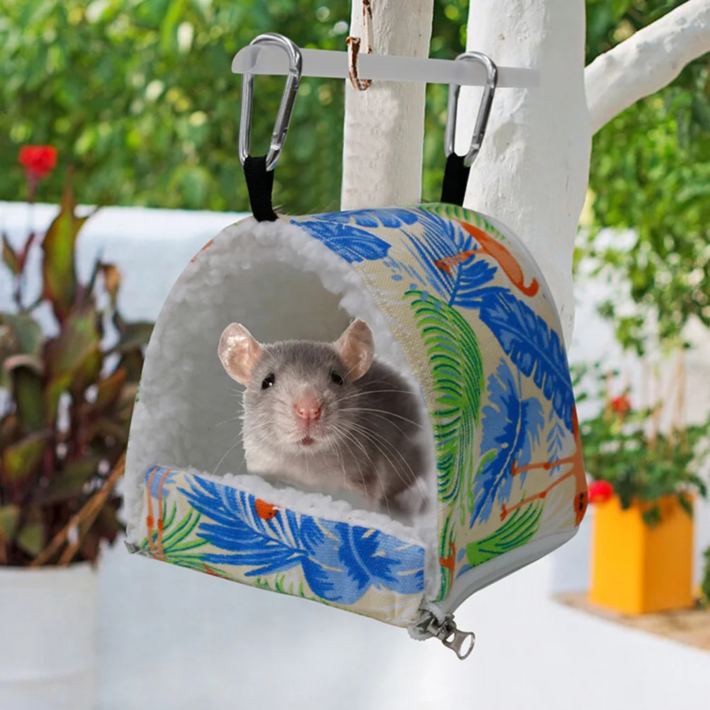 

1Pcs Foldable Hamster Nest Portable Sleeping Bag Warm Pet Nest Cage Bed for Small Animals Hedgehog Guinea Pig Rat