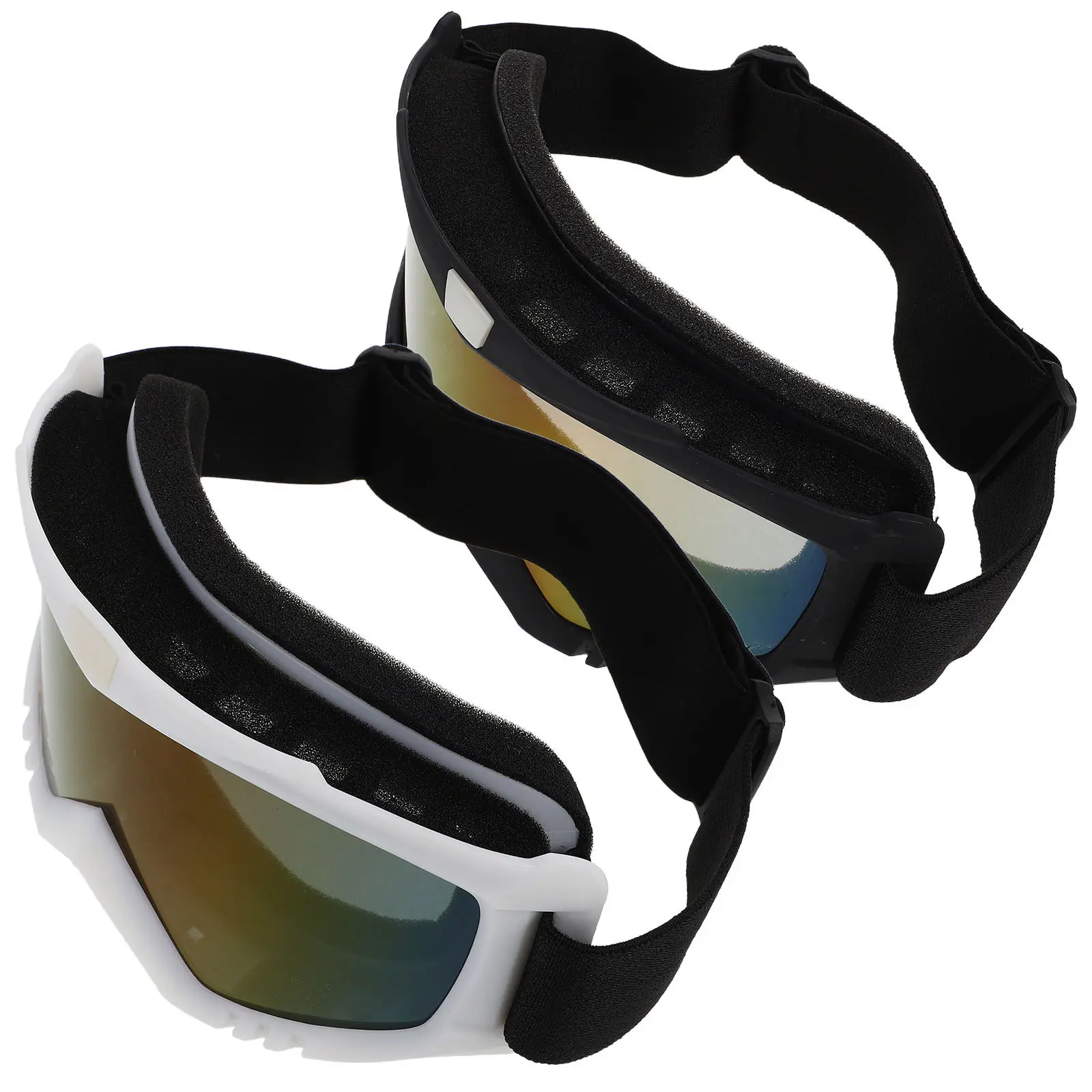 

2pcs : Windproof Atv Goggles For Dirt Bike Motorcycle Uv Protection Cycling Sunglasses For Men, Adjustable Fit Outdoor Riding