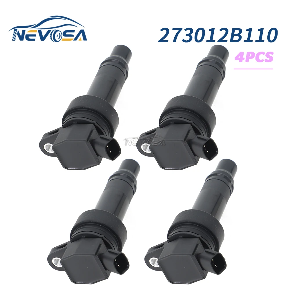 

NEVOSA 273012B110 4 шт. катушка зажигания для Hyundai Veloster 2013-2017 1,6 л GDI для Kia Forte Forte5 2013-2017 1,6 л 27301-2B110
