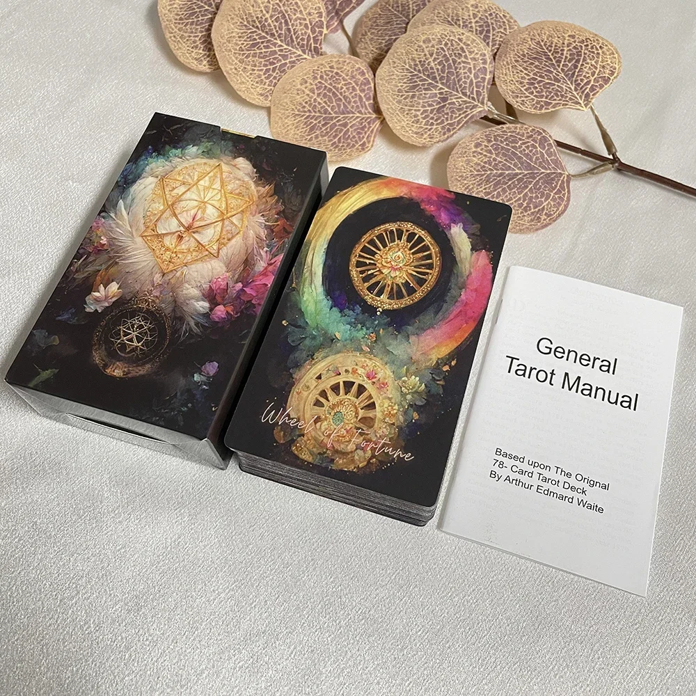 12x7cm Beautiful English Deck Tarot High Quality Runes Divination Cards Prophet with Paper Guide Book Taro Dropshipping