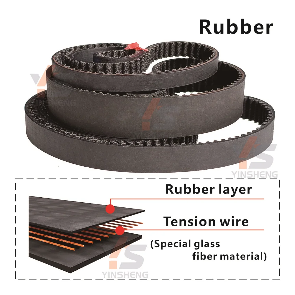 118-3600 مم، حزام توقيت مطاطي 2 متر، موديل من 118/120/126/130/136/142/158/166/176/178/182/194/208-2M إلى 3600-2M، حزام مسنن 2M